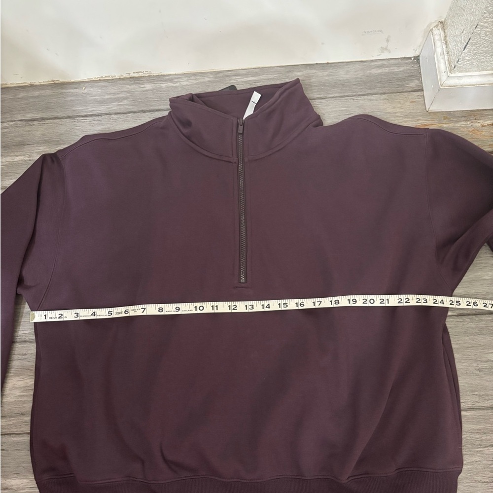 Fabletics Deep Plum Half-Zip Pullover Sweatshirt … - image 11